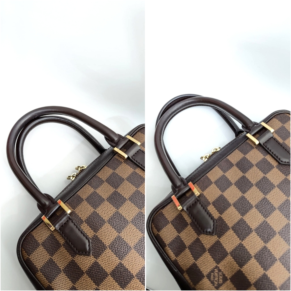 ✨️💎AUTHENTIC LOUIS VUITTON BRERA DAMIER EBENE HANDBAG - Picture 5 of 16